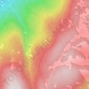 Viote topographic map, elevation, terrain
