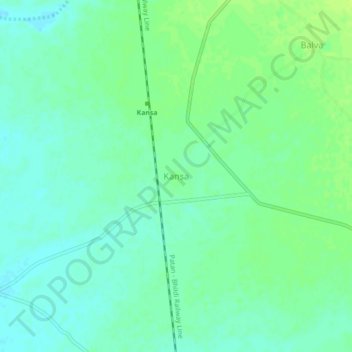 Kansa topographic map, elevation, terrain