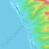 Bunga topographic map, elevation, terrain