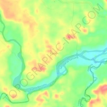 Pano topographic map, elevation, terrain