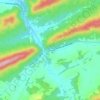 Gap Mills topographic map, elevation, terrain