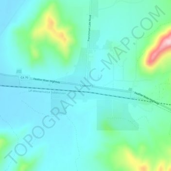 Chilcoot topographic map, elevation, terrain