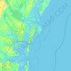 Sea Island topographic map, elevation, terrain