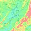 龙山县 topographic map, elevation, terrain