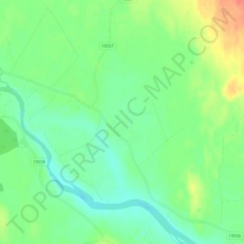 Aapajoki topographic map, elevation, terrain