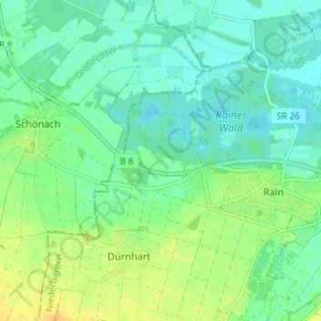 Bertholsloh topographic map, elevation, terrain