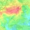 Hillside topographic map, elevation, terrain