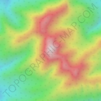 Buntu Lantangunta topographic map, elevation, terrain
