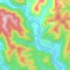 Paussan topographic map, elevation, terrain