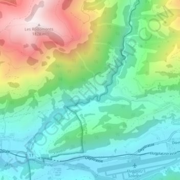 La Saussa topographic map, elevation, terrain