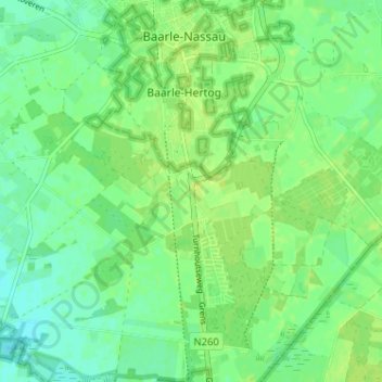 Schaluinen topographic map, elevation, terrain