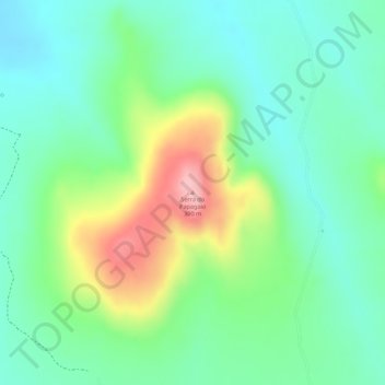Serra do Papagaio topographic map, elevation, terrain