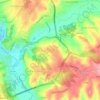 Pousos topographic map, elevation, terrain