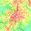 Damascus topographic map, elevation, terrain