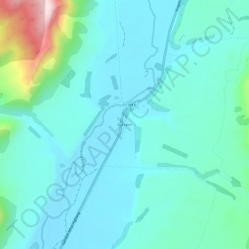 Garston topographic map, elevation, terrain