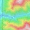 Logan Canyon topographic map, elevation, terrain