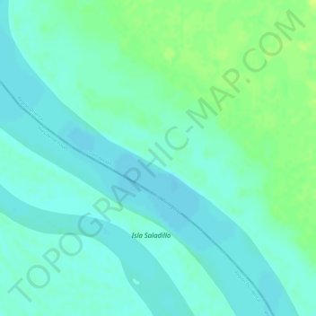 Paso Saladillo topographic map, elevation, terrain