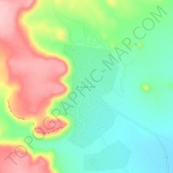 Kalamare topographic map, elevation, terrain