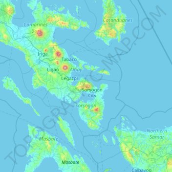 Pocdol Mountains topographic map, elevation, terrain