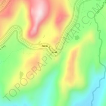 Olmsted Point topographic map, elevation, terrain
