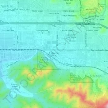 Tradewinds Club topographic map, elevation, terrain