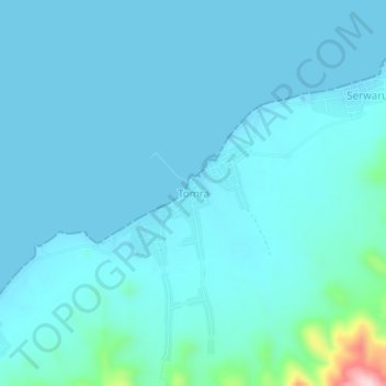 Tomra topographic map, elevation, terrain