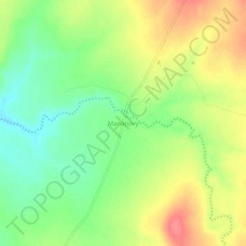 Mananovy topographic map, elevation, terrain