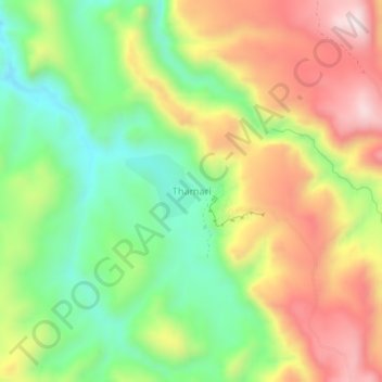 Thamari topographic map, elevation, terrain