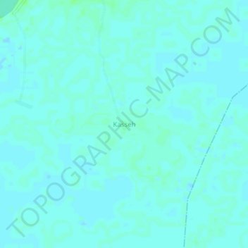 Kasseh topographic map, elevation, terrain
