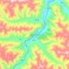 刀告乡 topographic map, elevation, terrain