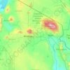 Maji ya Chai Ward topographic map, elevation, terrain