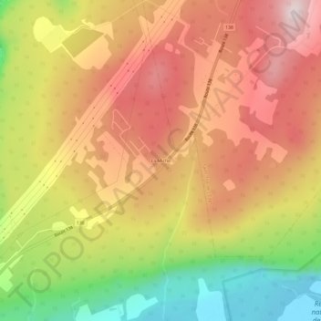 La Miche topographic map, elevation, terrain