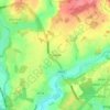 Tonwell topographic map, elevation, terrain