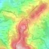 O Rebullón topographic map, elevation, terrain