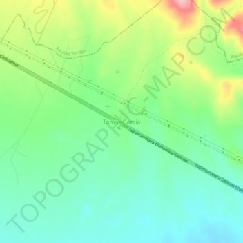 Tomas Garcia topographic map, elevation, terrain