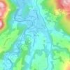 Rocillo topographic map, elevation, terrain