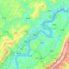 忠县 topographic map, elevation, terrain
