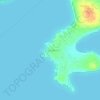 Uhanya Beach topographic map, elevation, terrain