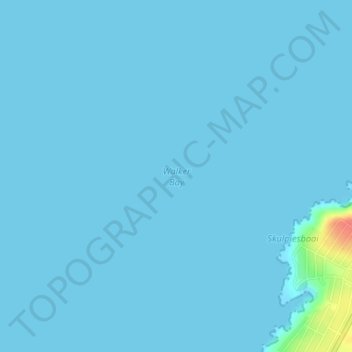Walker Bay topographic map, elevation, terrain