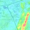 Walnut Hills topographic map, elevation, terrain