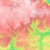 Beauregard topographic map, elevation, terrain