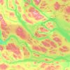 Bulkley-Nechako topographic map, elevation, terrain