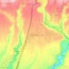 Rendang topographic map, elevation, terrain