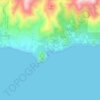 Lentas topographic map, elevation, terrain