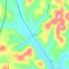 Roundstone topographic map, elevation, terrain