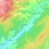 Frandeux topographic map, elevation, terrain