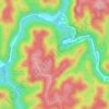 Chimney Top Ridge Road topographic map, elevation, terrain