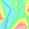 North Charlestown topographic map, elevation, terrain
