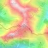 Blaustein / Cima Avostanis topographic map, elevation, terrain