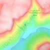 Virgin Falls topographic map, elevation, terrain
